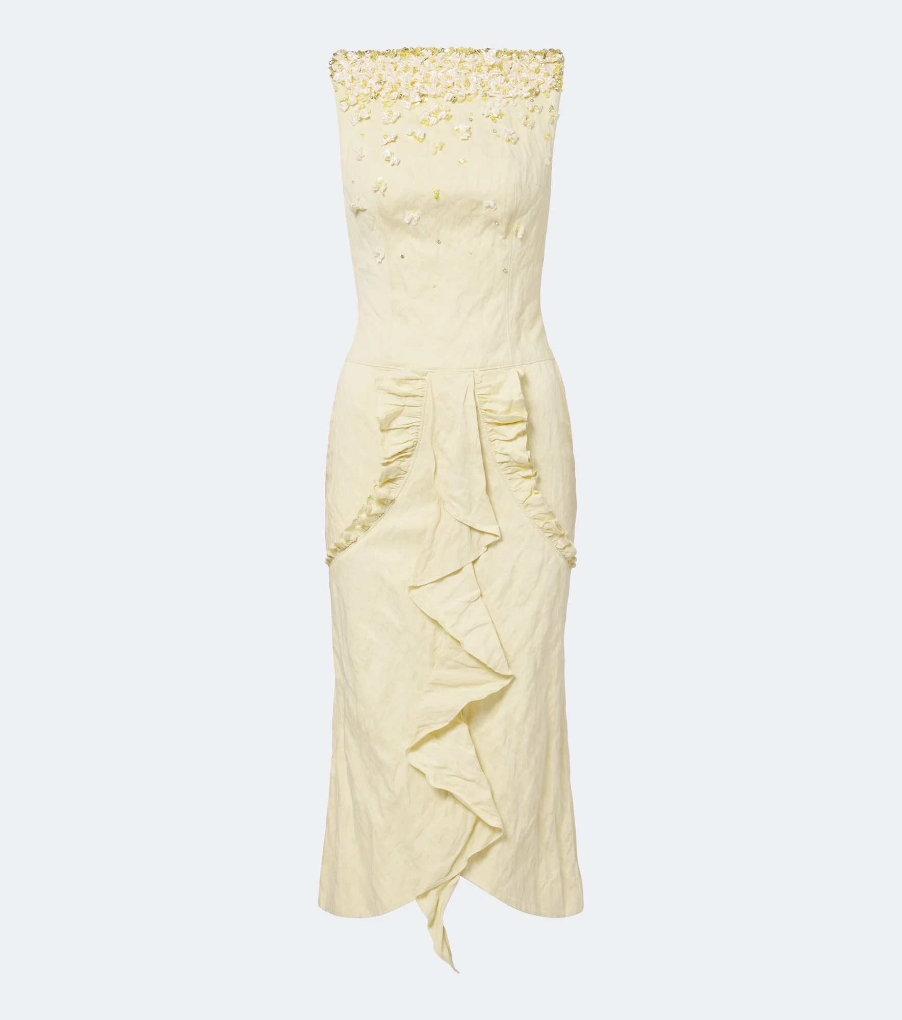 Embellished cotton-blend cocktail dress - 1