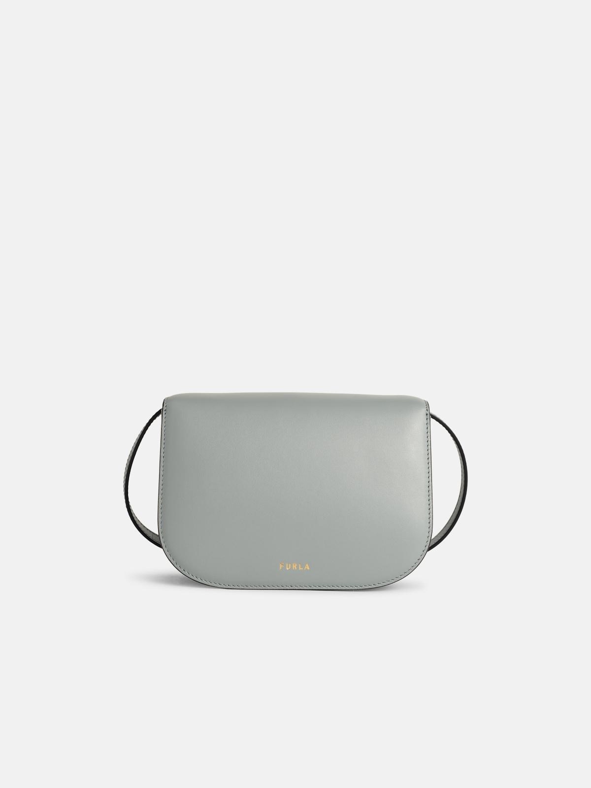 LIGHT BLUE LEATHER MINI 'SFERA' CROSSBODY BAG - 3