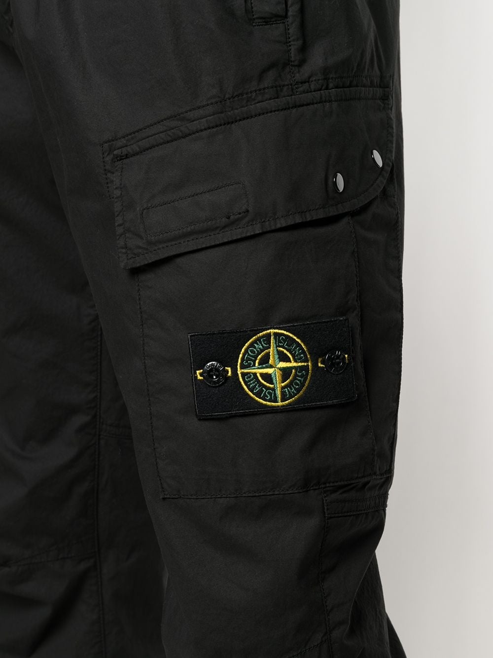 logo patch cargo trousers - 5