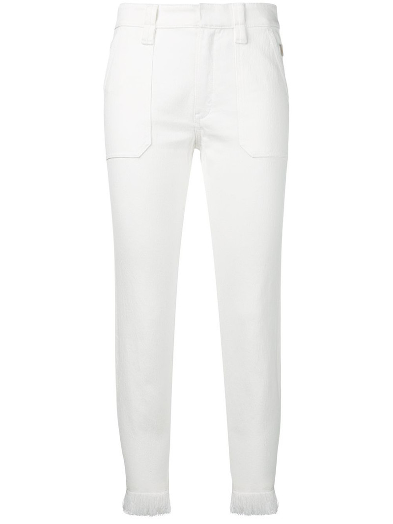 fringe trimmed jeans 1