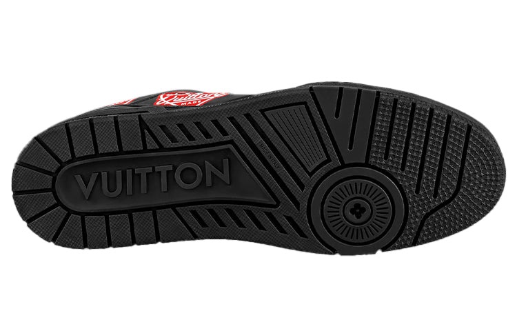 LOUIS VUITTON x Nigo Trainers 'Black with Red Logo Hearts' 1A9JAZ - 5