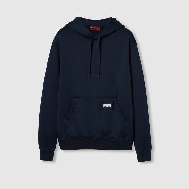 Technical nylon jersey sweatshirt 1