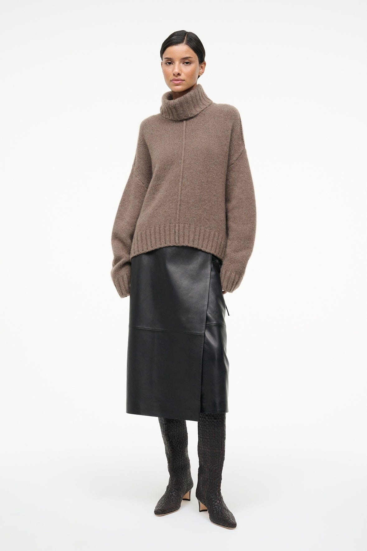STAUD WALLY BOOT ESPRESSO WOVEN - 4