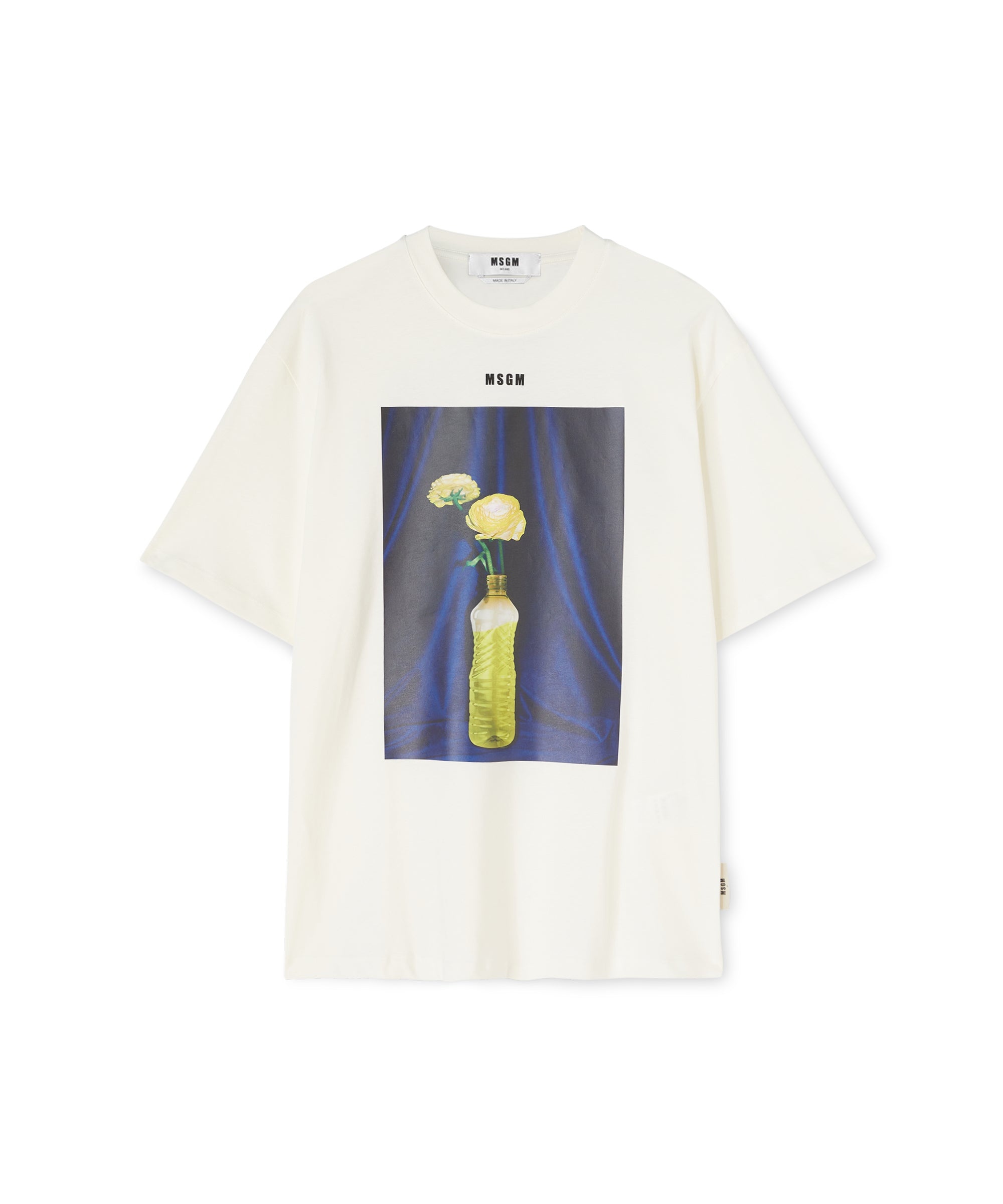 Organic cotton crewneck t-shirt from the MSGM Fantastic Green Capsule - 1