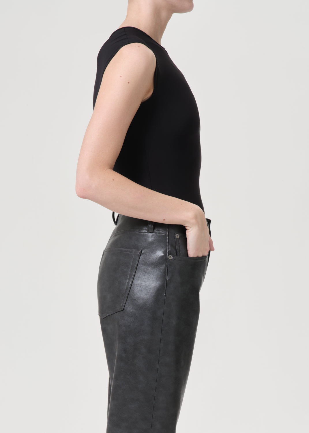 Aura Sleeveless Bodysuit Black - 3