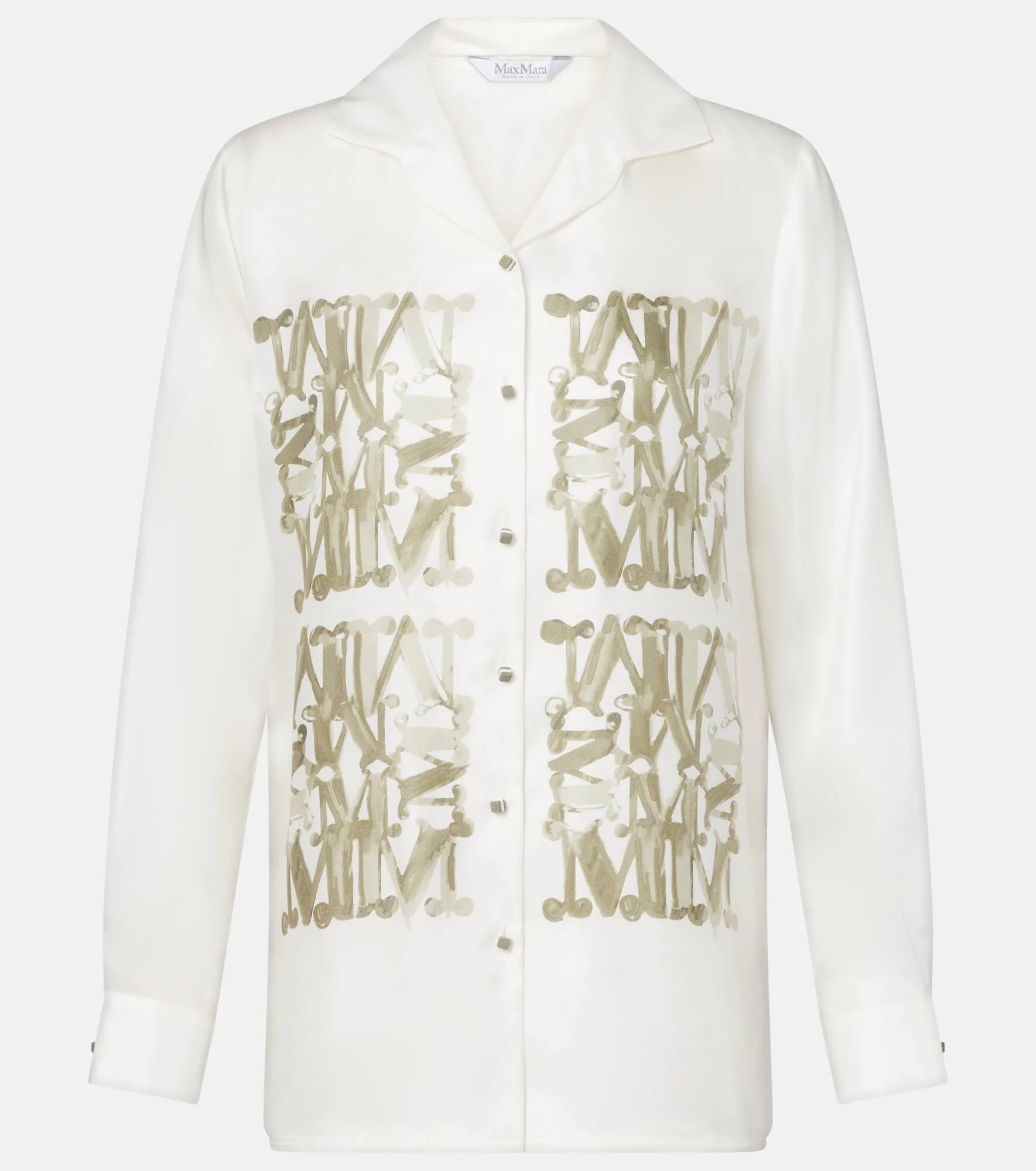 Printed silk shirt - 1