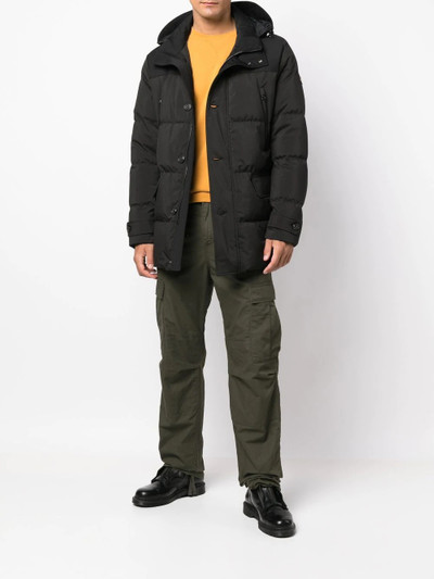 Paul & Shark quilted-finish padded coat outlook