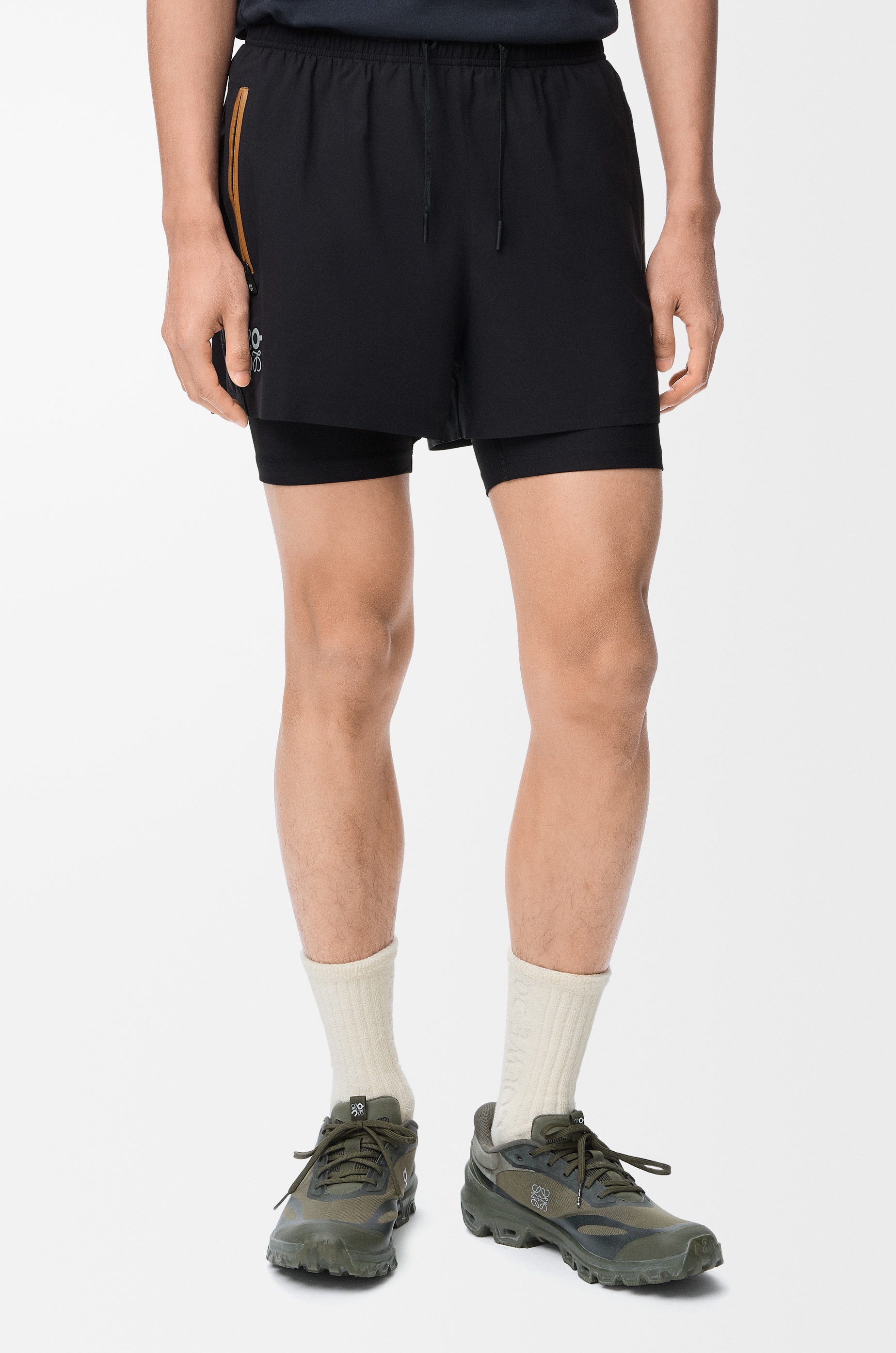 Performance shorts in technical shell - 3