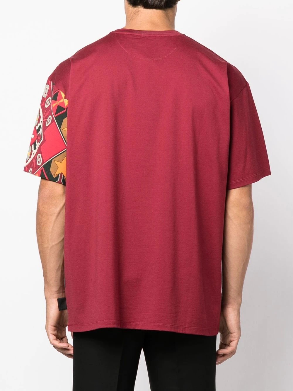 geometric crew-neck T-shirt - 4