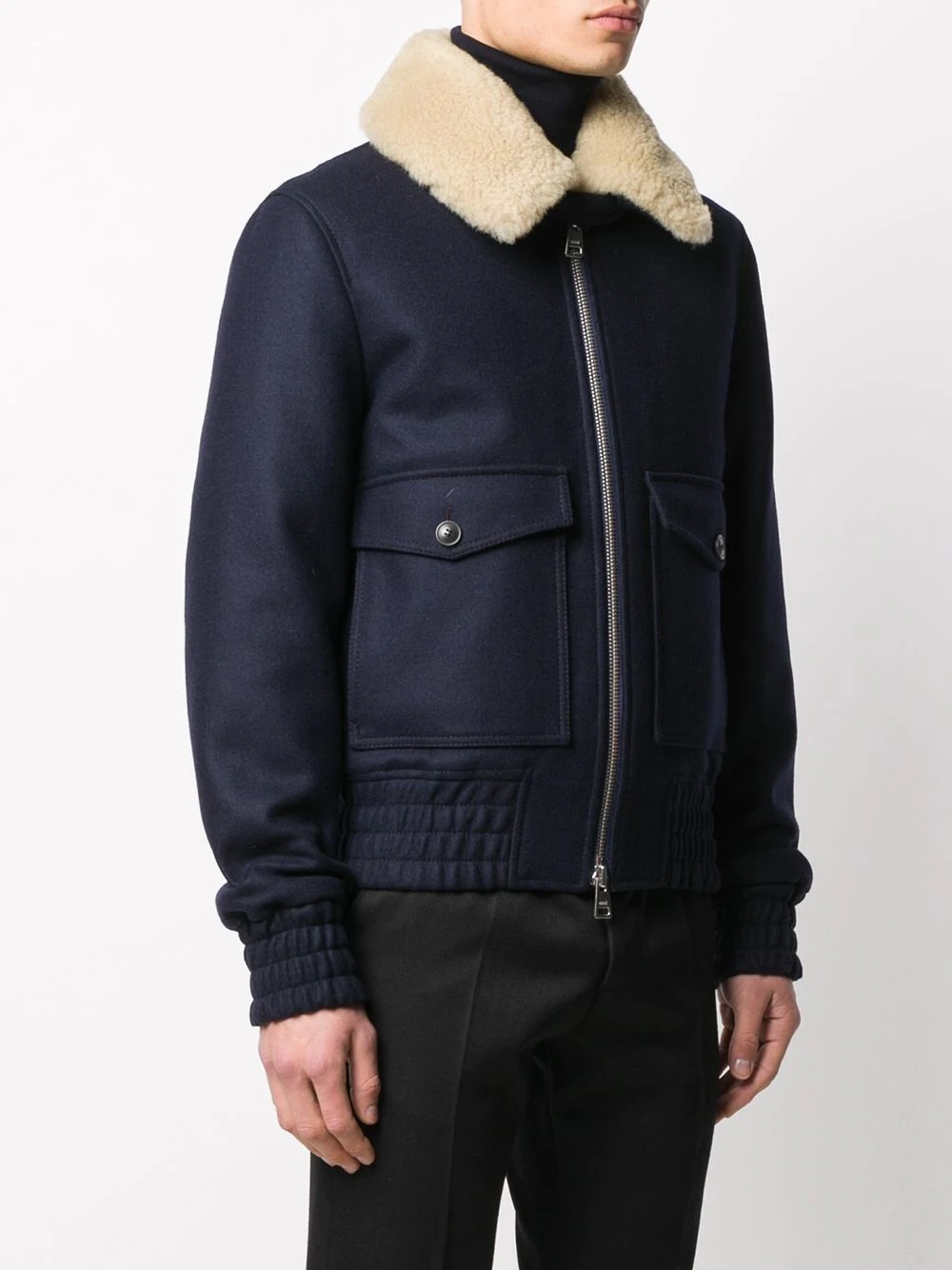 Shearling-trimmed Aviator Jacket - 3