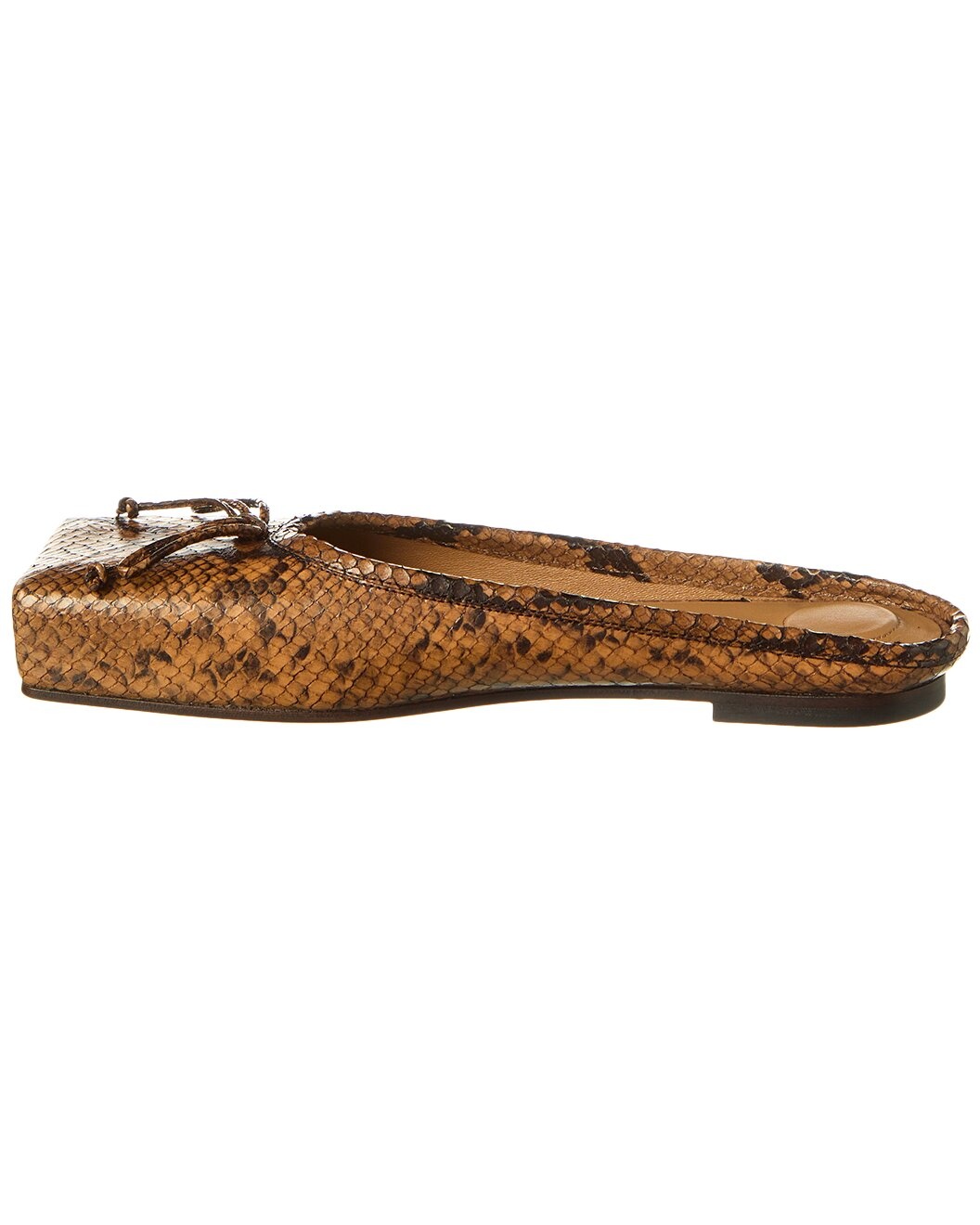 Jacquemus Snake-Embossed Leather Ballet Flat - 2
