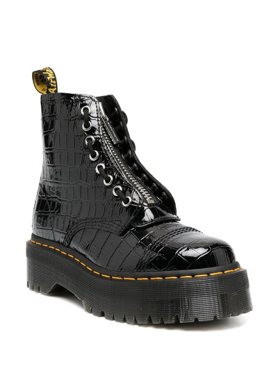 Dr. Martens Sinclair crocodile-effect ankle boots outlook