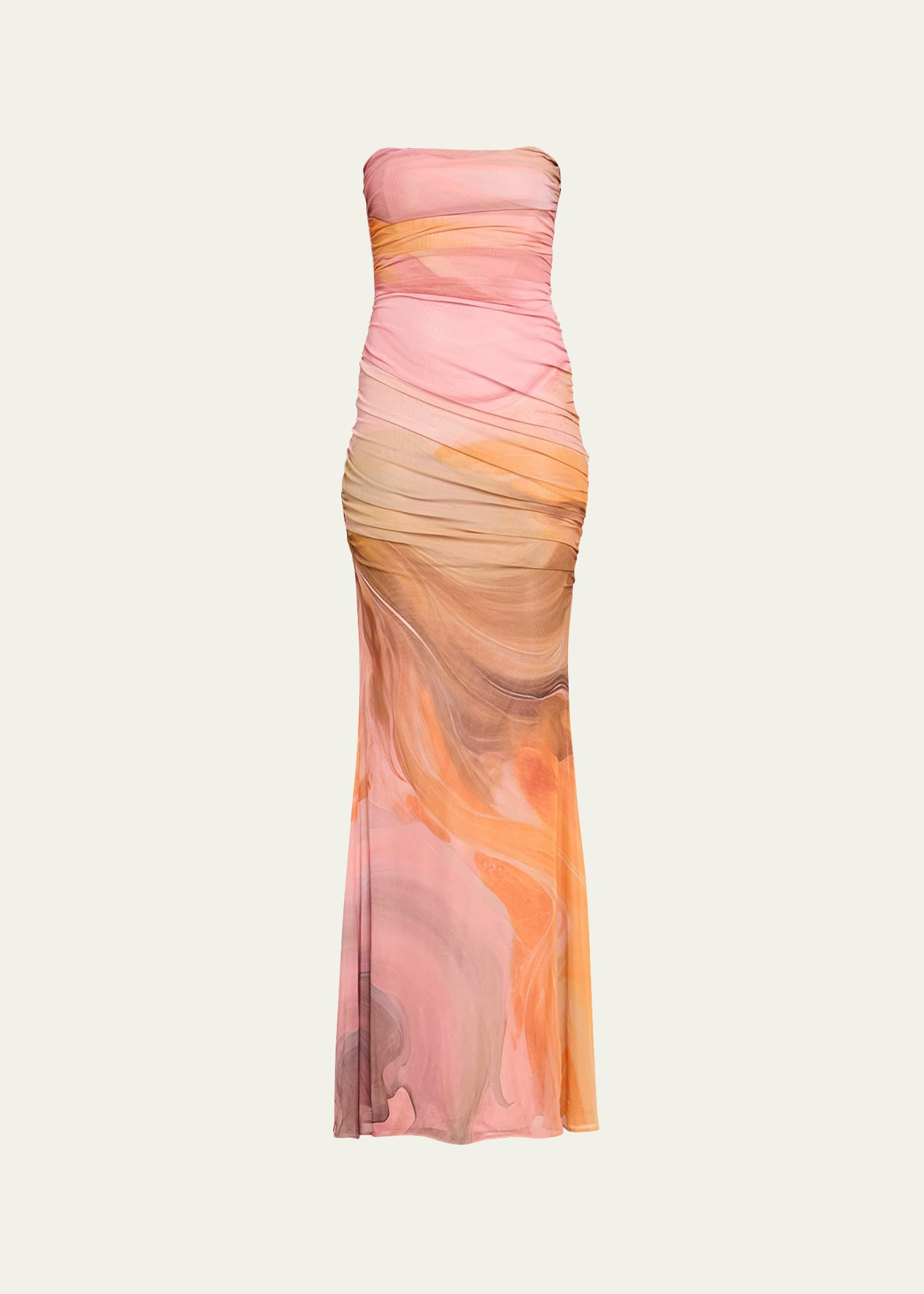 Isadore Strapless Ruched Dress - 1