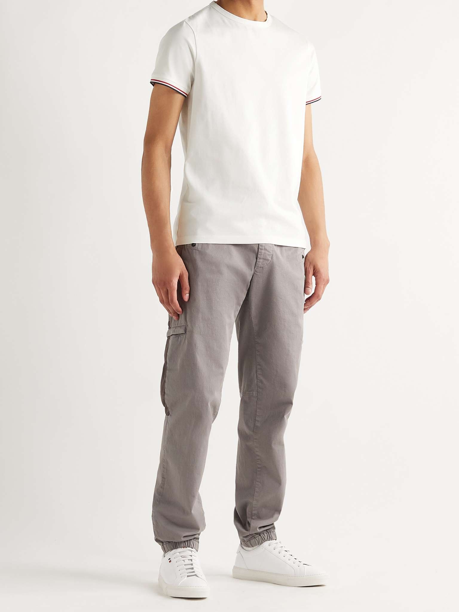 Contrast-Tipped Stretch-Cotton Jersey T-Shirt - 2