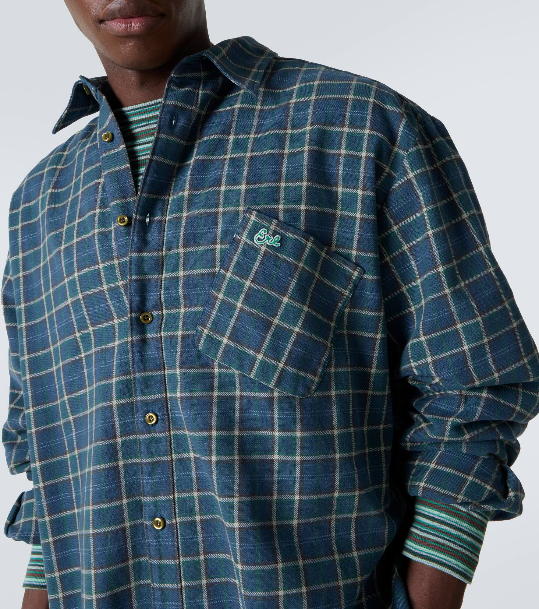 Checked cotton shirt - 5