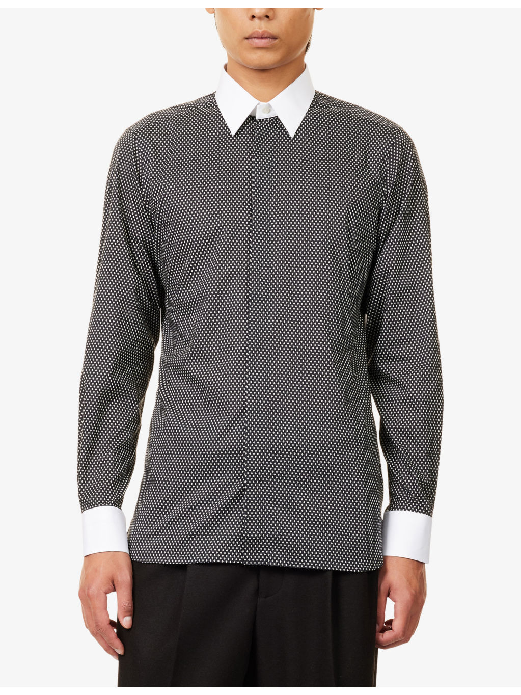Classic Printed Long-Sleeve Cotton Shirt - 3