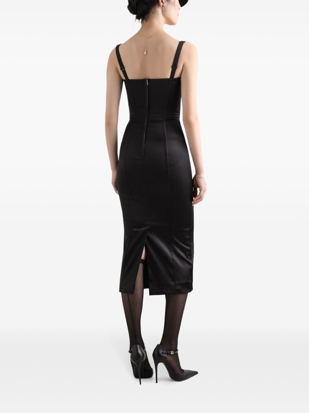 panelled midi dress - 3
