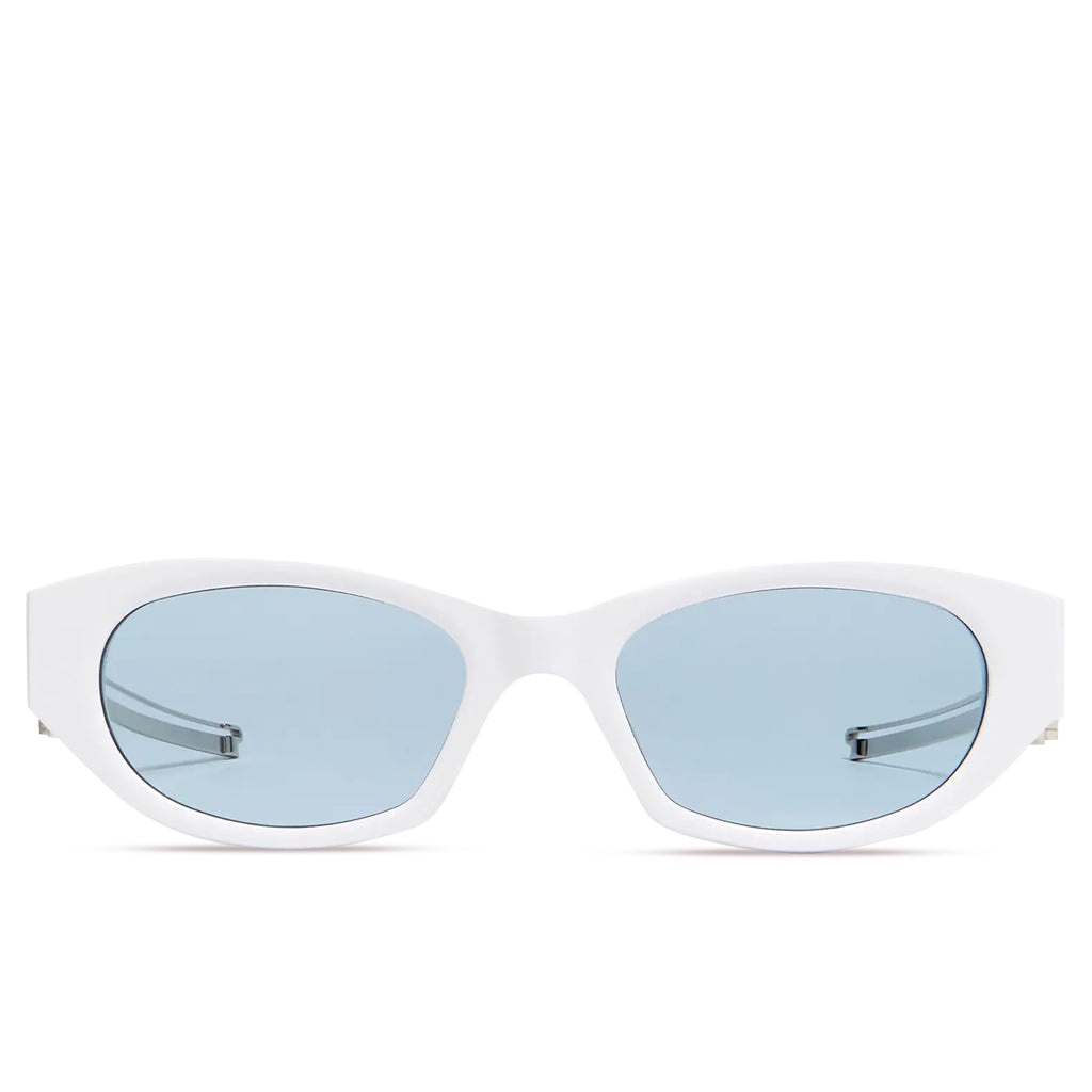 Gentle Monster Orah C1 logo-plaque sunglasses, White