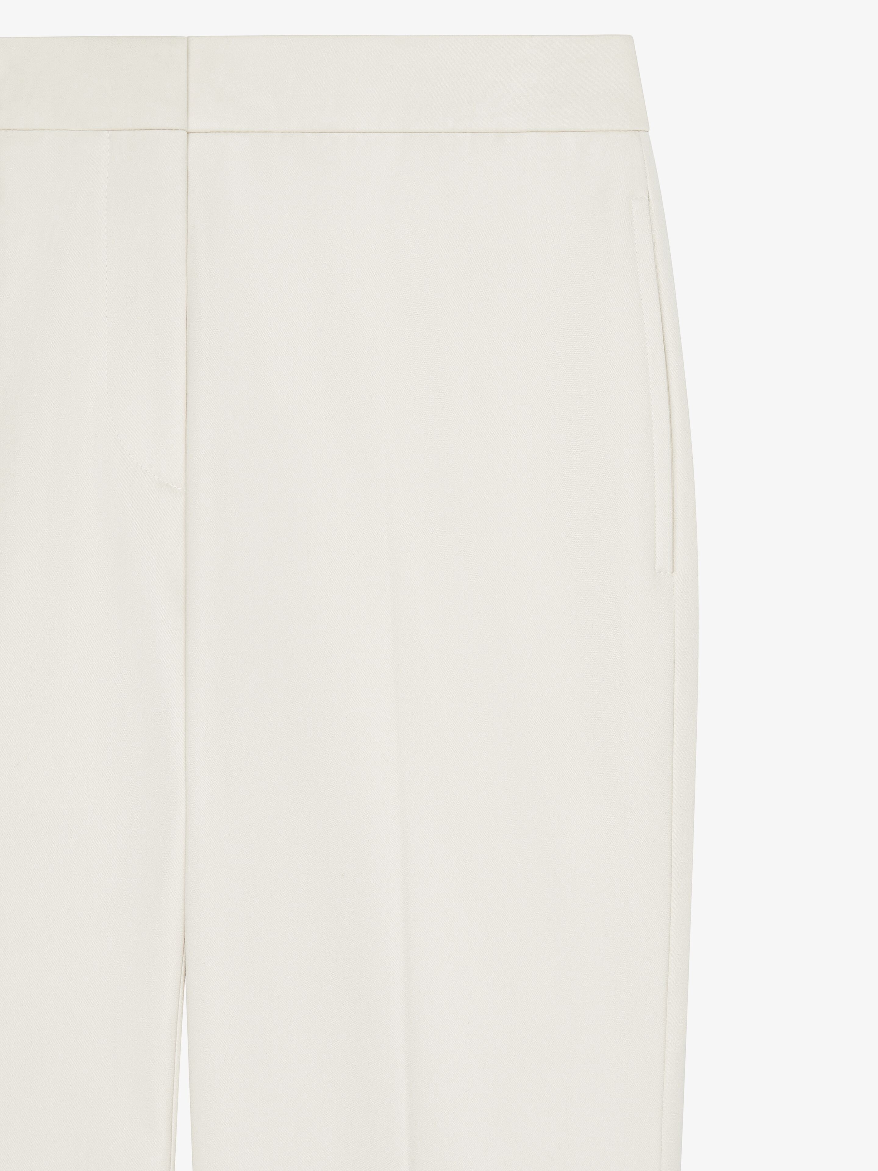CROPPED FIT TAILORED PANTS IN COTTON - 5