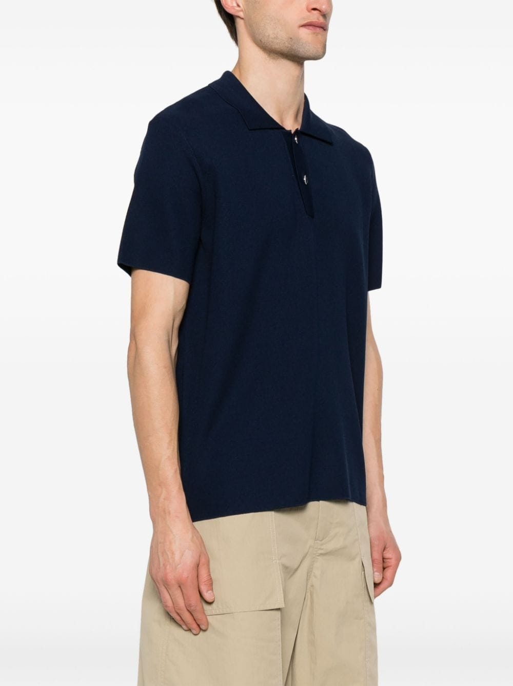 Maille honeycomb-knit polo shirt - 3