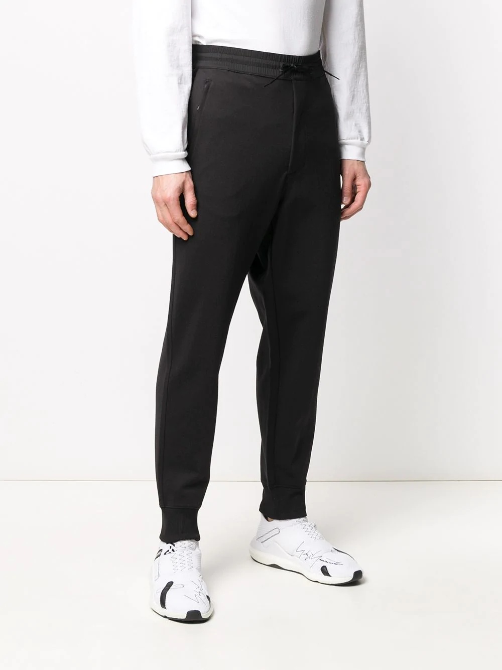 fitted tapered leg trousers - 3