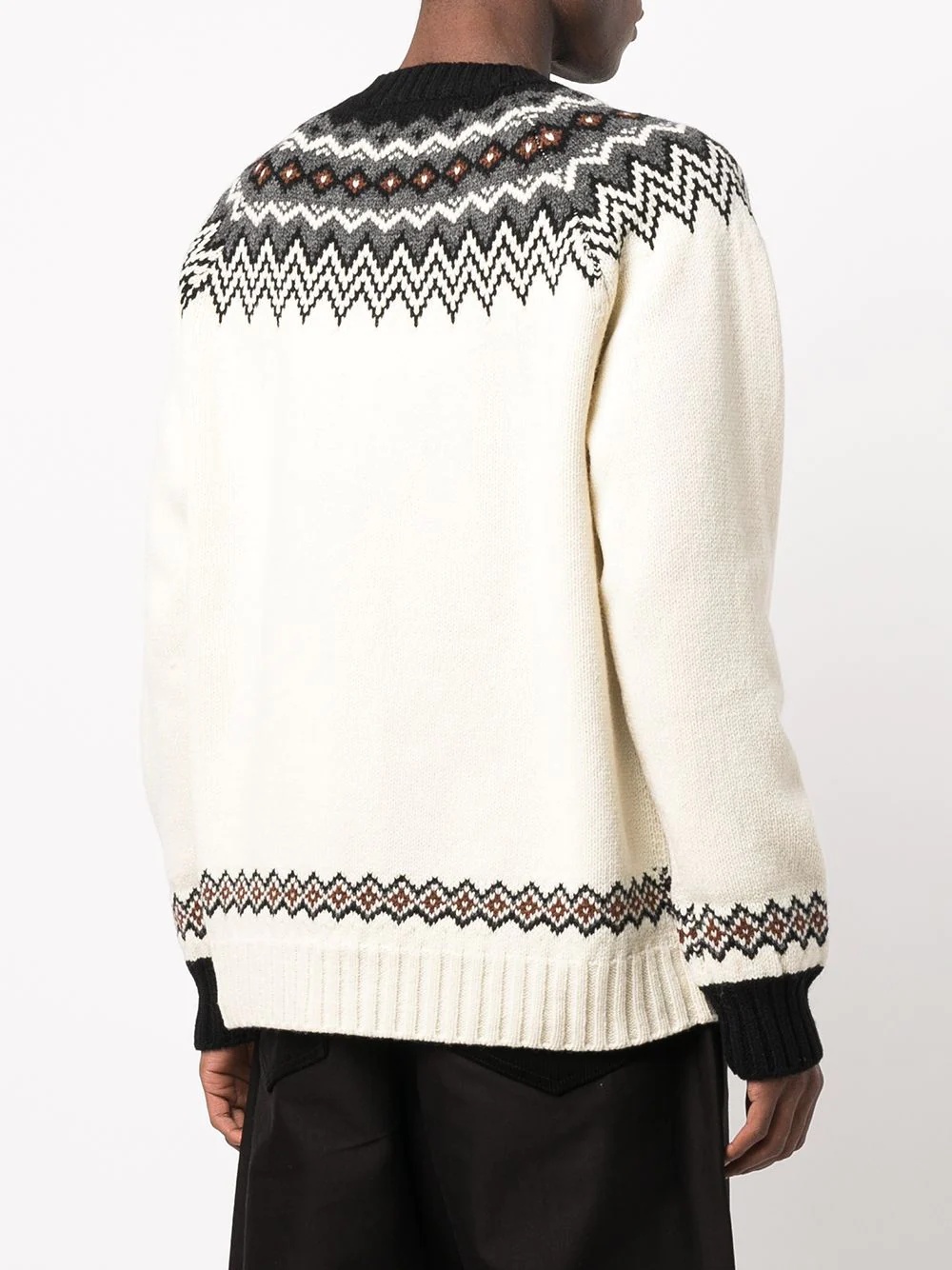 fair isle knit jumper - 4