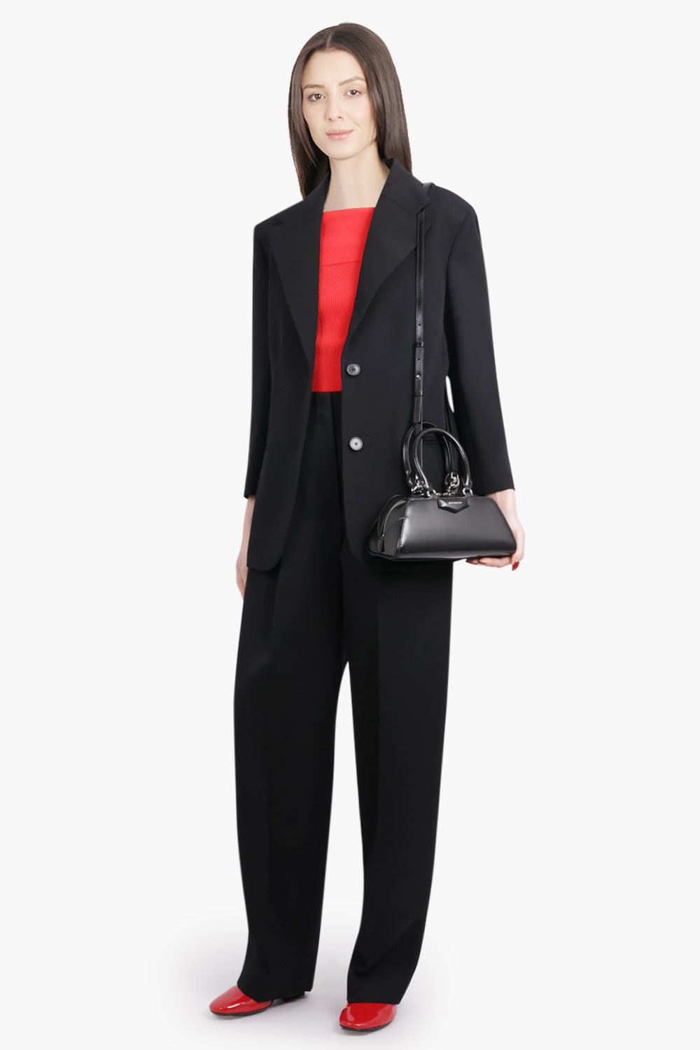 ANTIGONA MINI EAST WEST CUBE HANDBAG | BLACK - 5