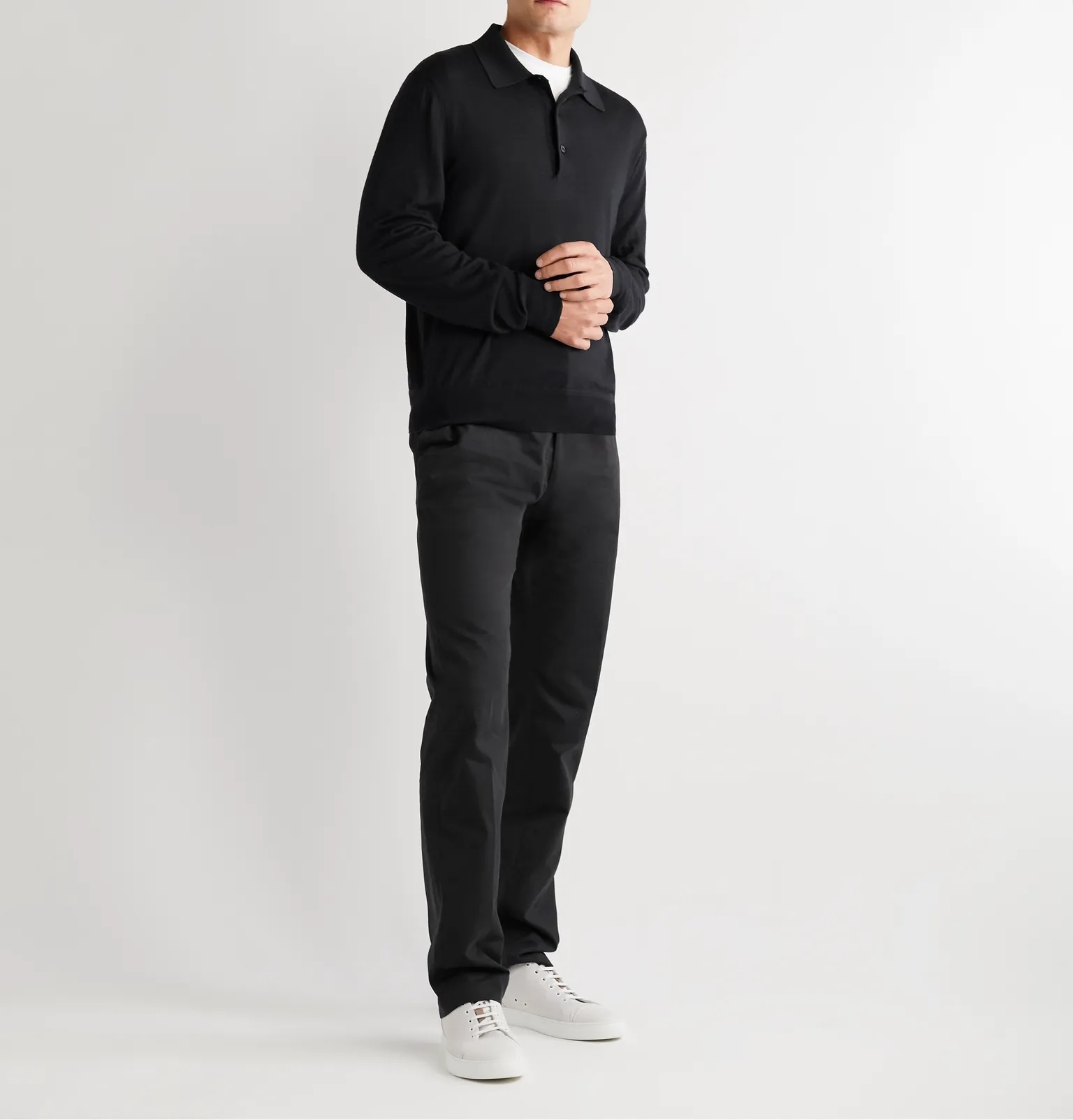 Cashmere and Silk-Blend Polo Shirt - 2