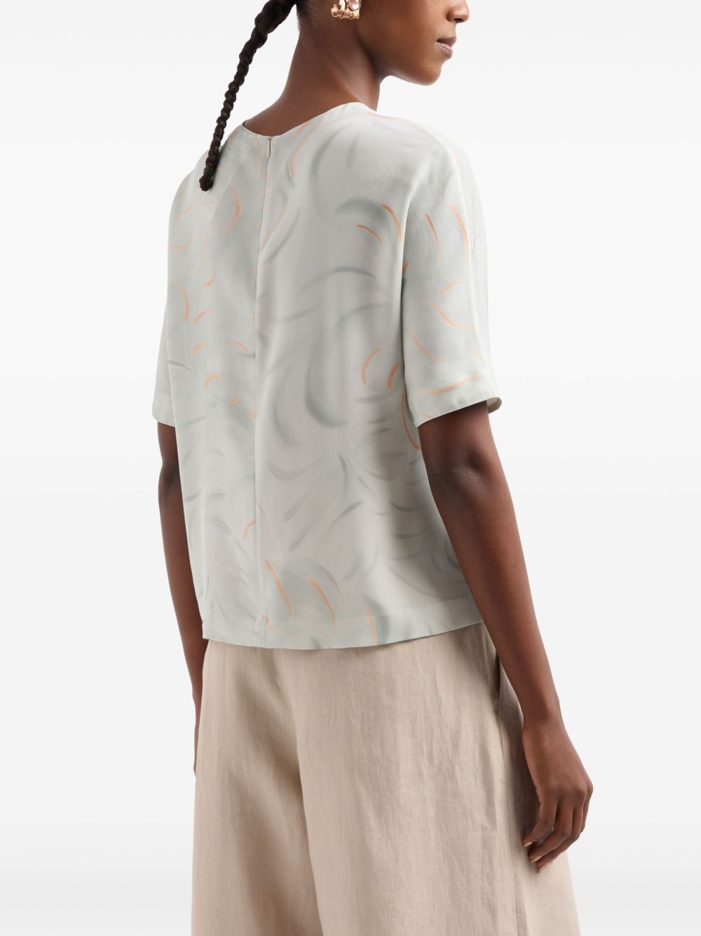 mulberry-silk T-shirt - 3