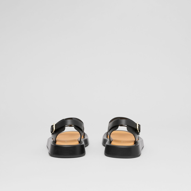 Monogram Motif Leather Sandals 5