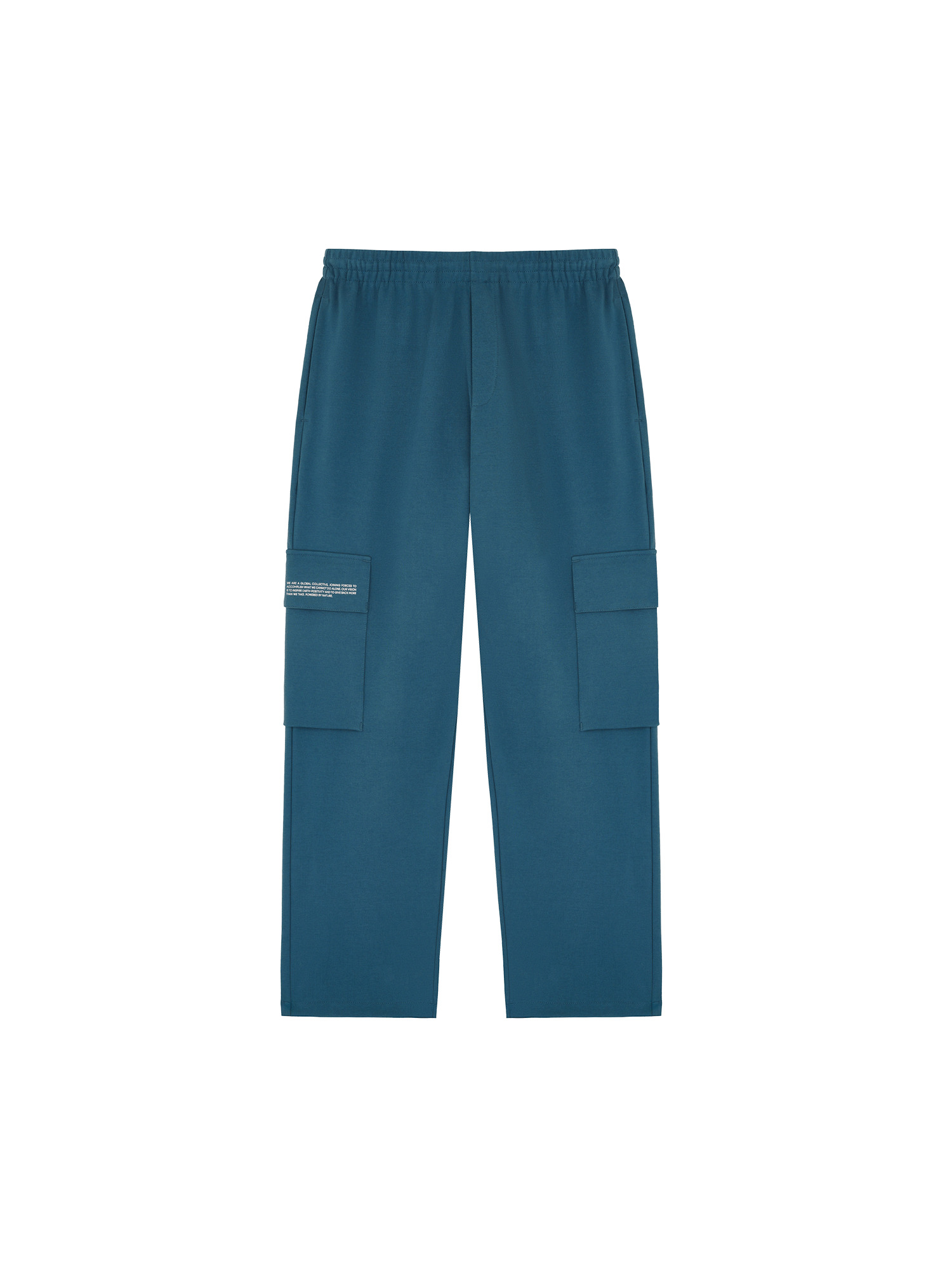 Mens Double Jersey Cargo Track Pants - Storm Blue - 1