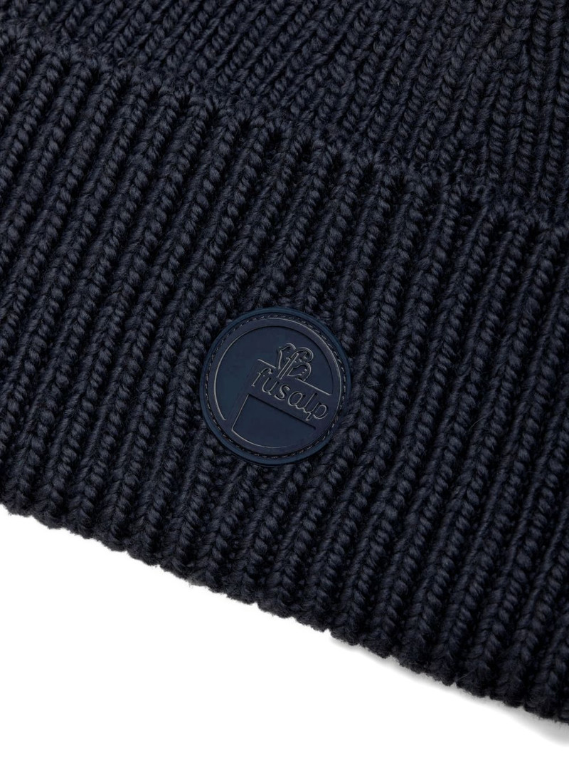 tonal-logo wool beanie hat 3