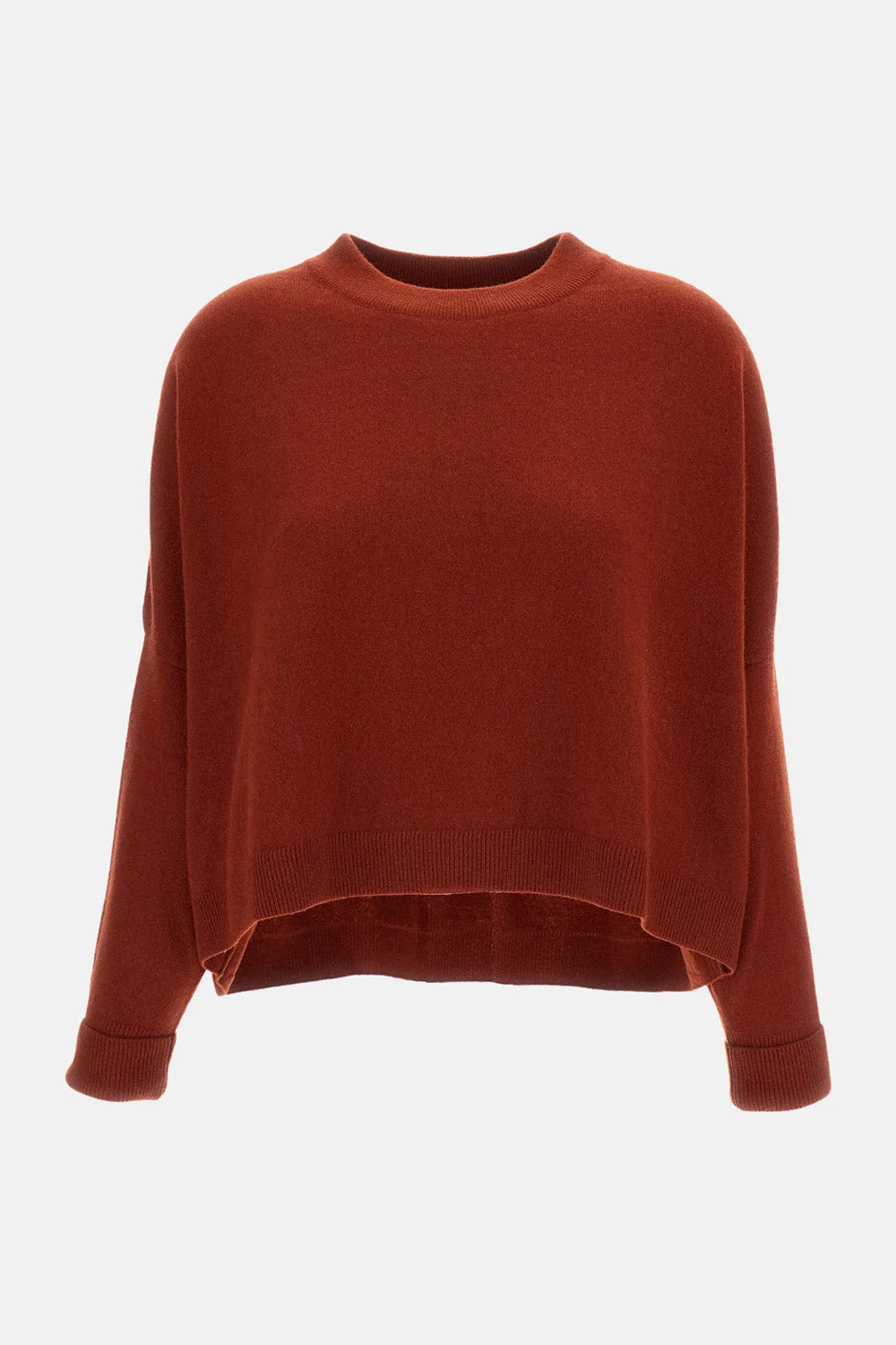 LOOSE CASHMERE CREW NECK SWEATER - 1