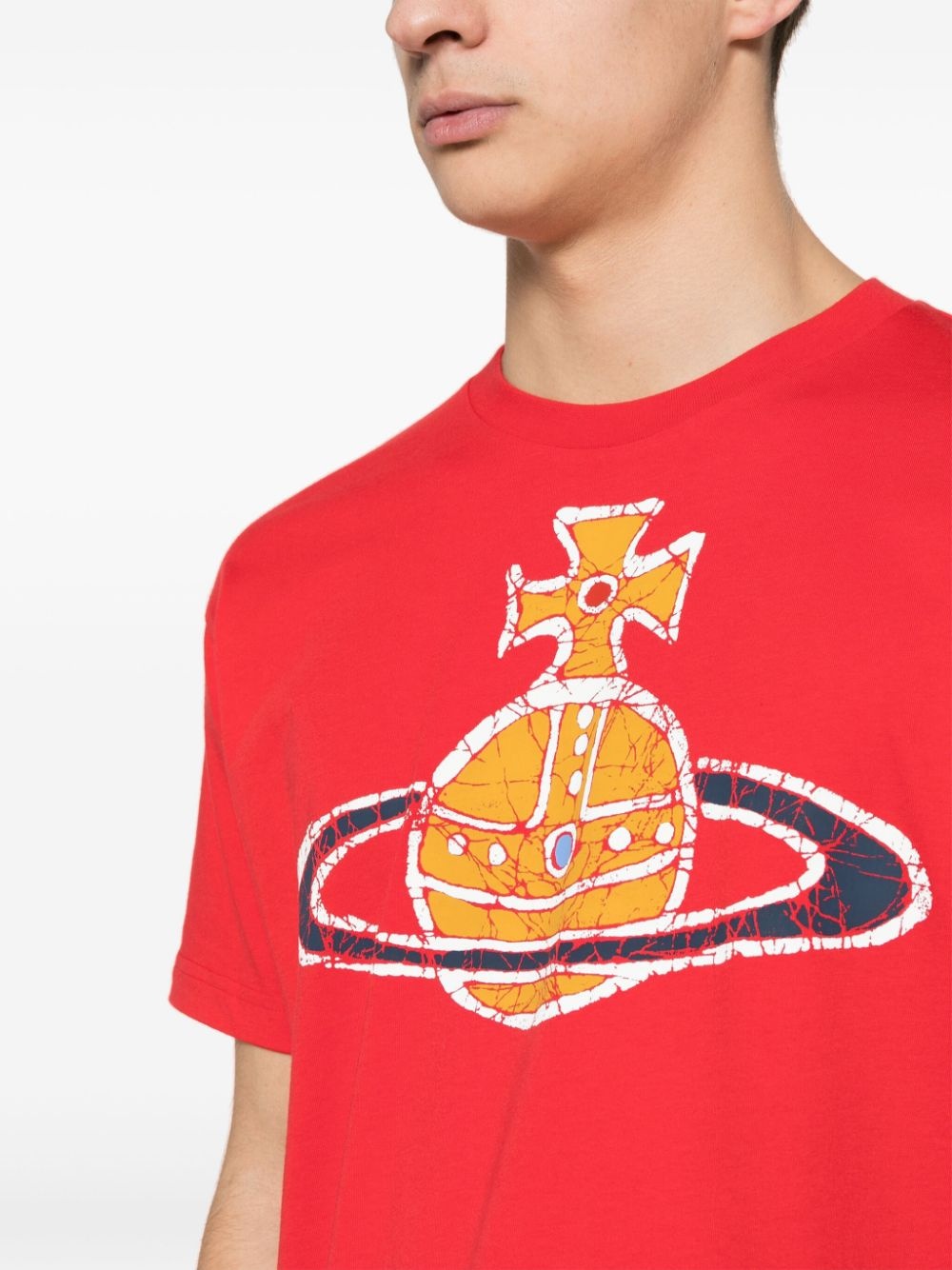 Orb-logo-print cotton T-shirt - 5