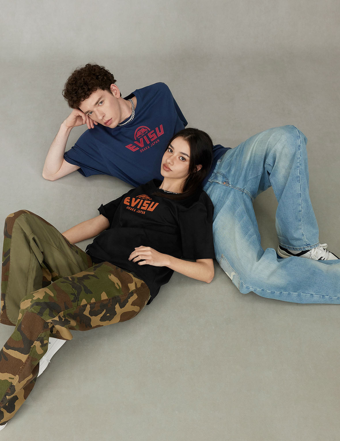 Multi-Pocket with Seagull Print 3D Fit Jeans - 6