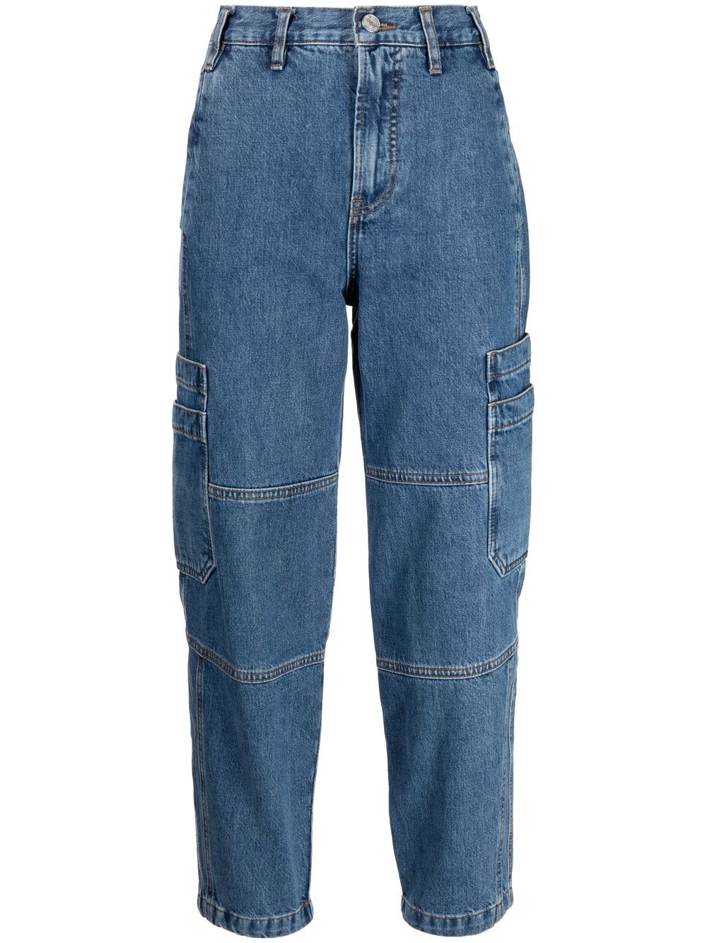 Utility Barrel high-rise straight jeans - 1