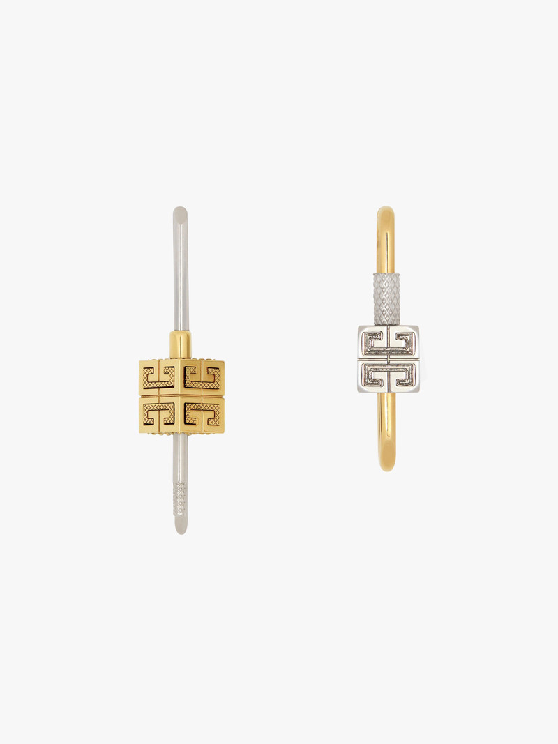 Givenchy LOCK ASYMMETRICAL EARRINGS IN METAL outlook