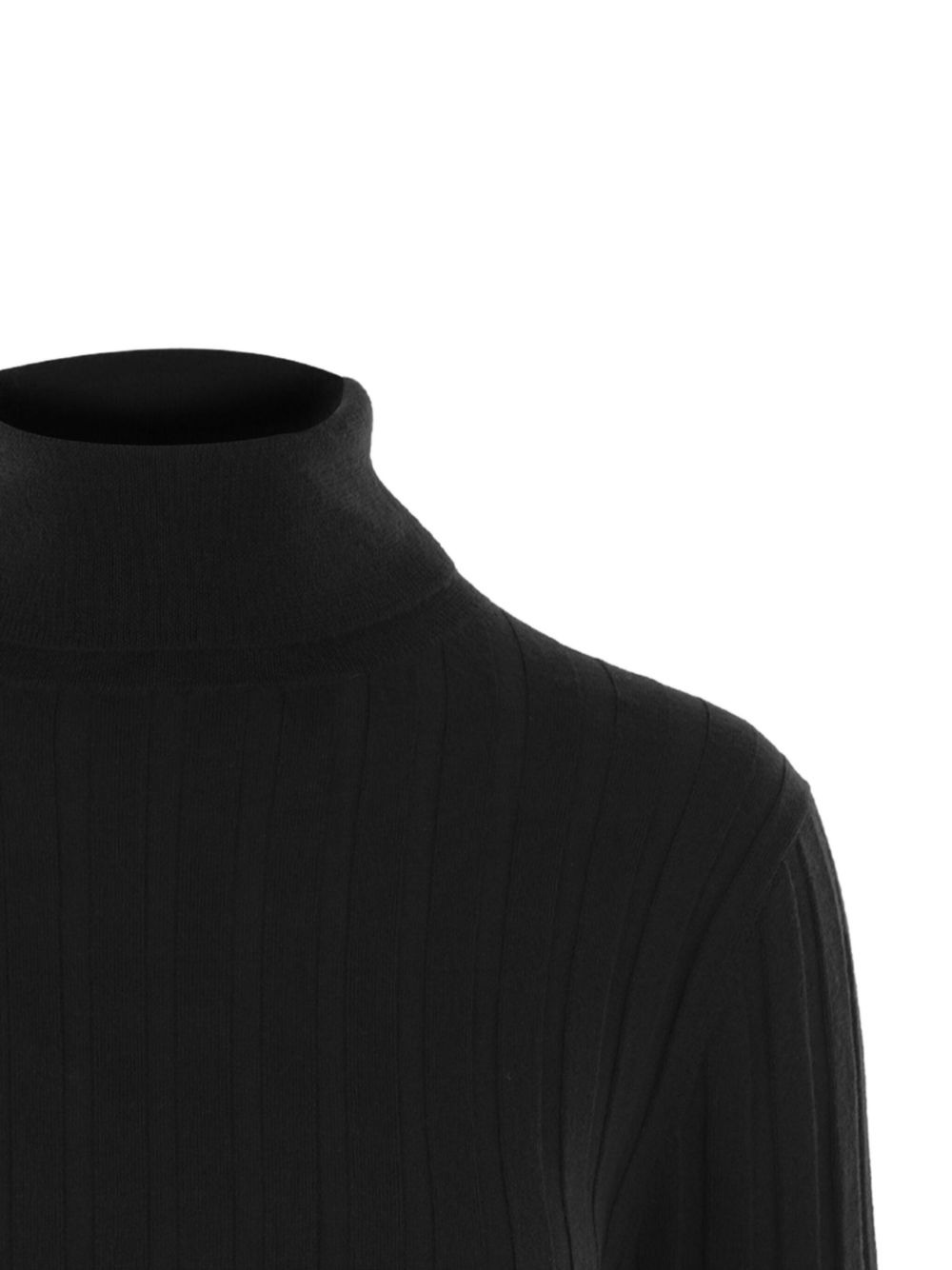 ribbed turtleneck sweater - 4