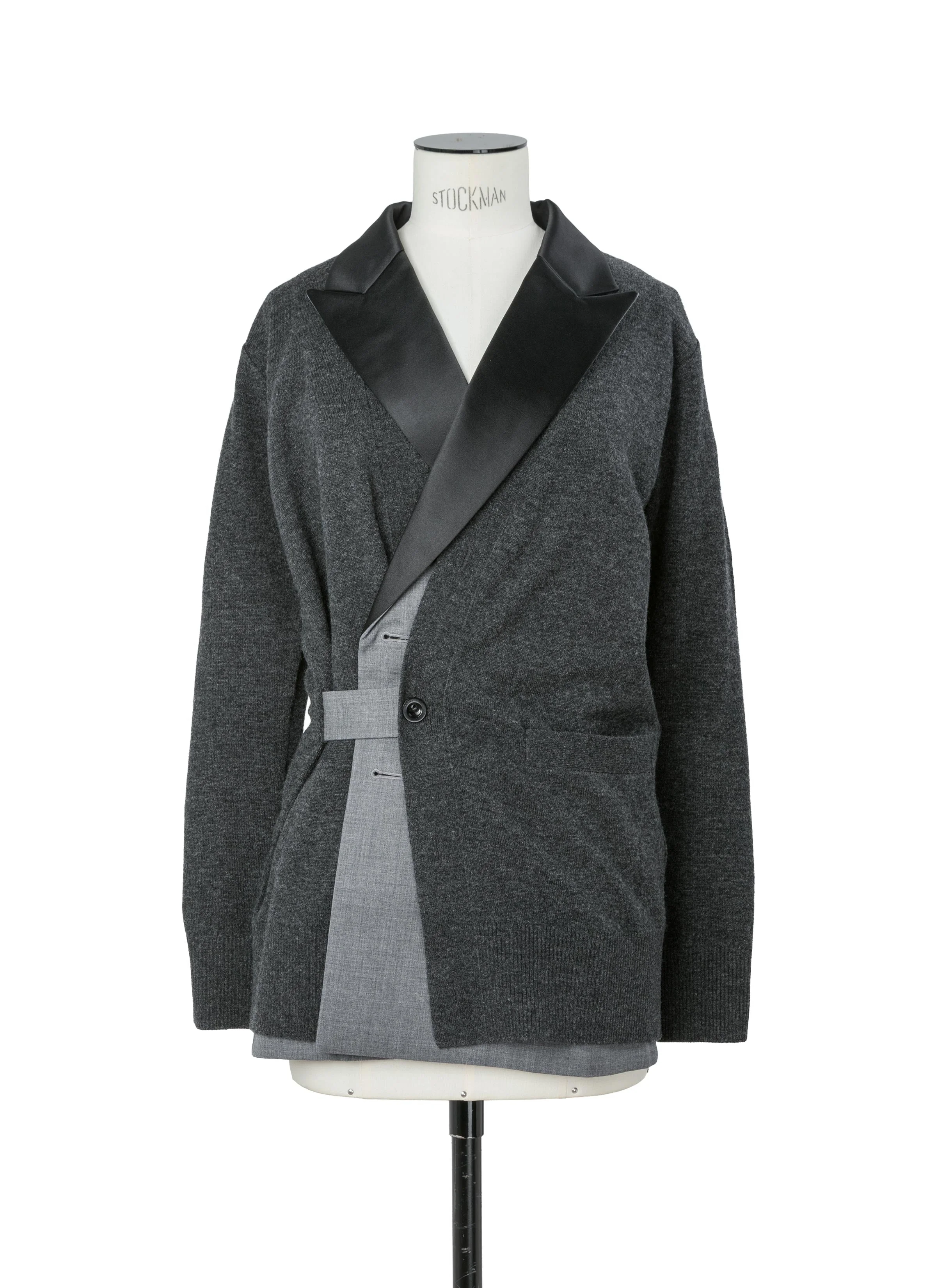 Suiting x Wool Knit Cardigan - 1
