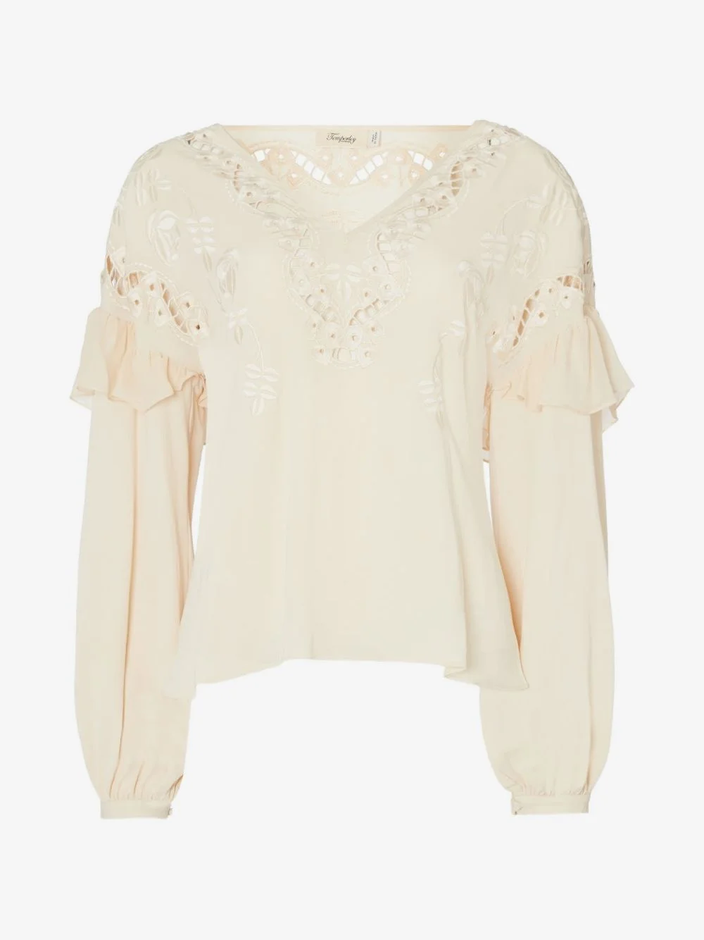 Daphne ruffled embroidered blouse - 1