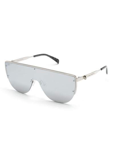 Alexander McQueen shield-frame sunglasses outlook