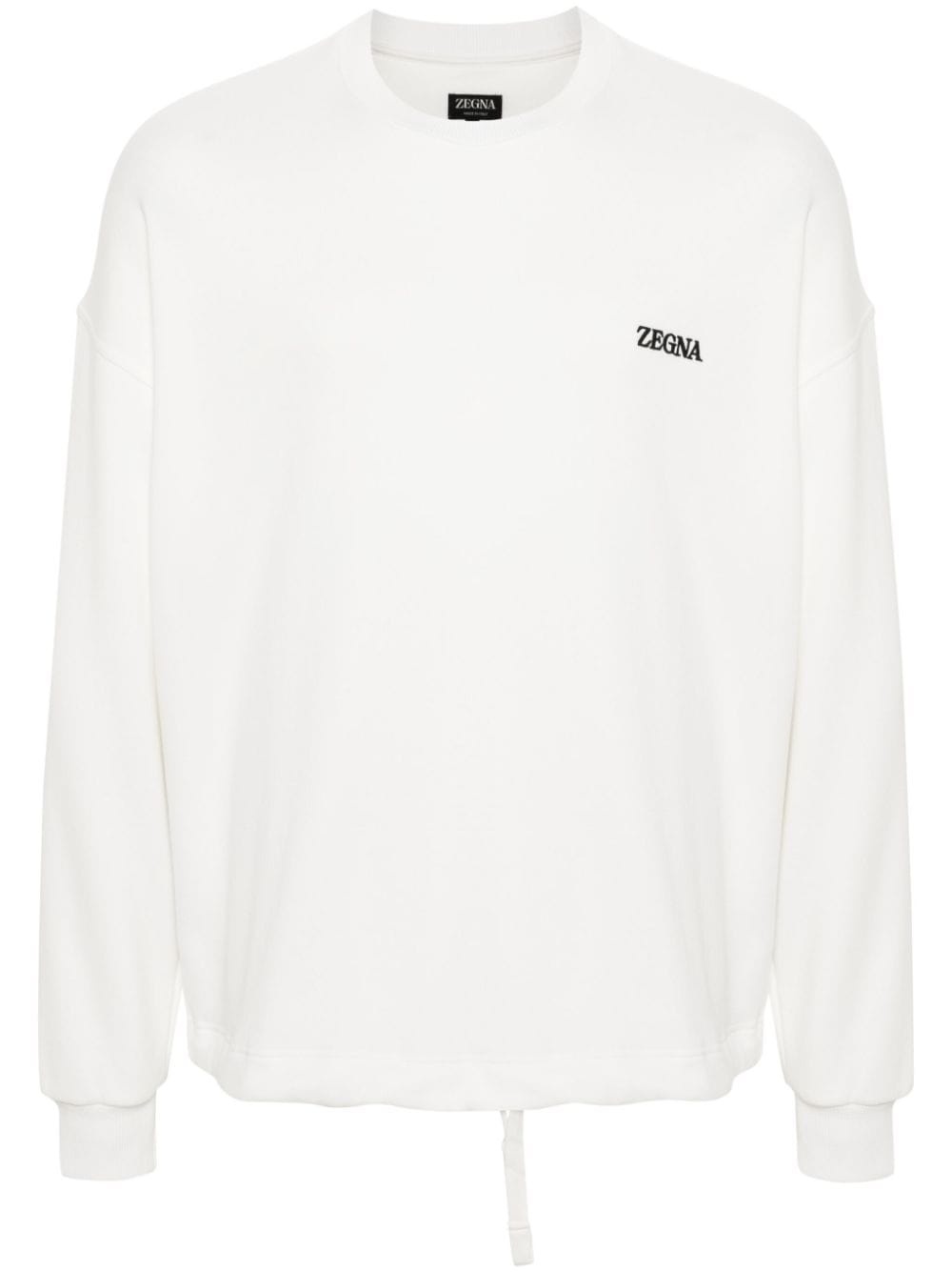 logo-embroidered sweatshirt - 1