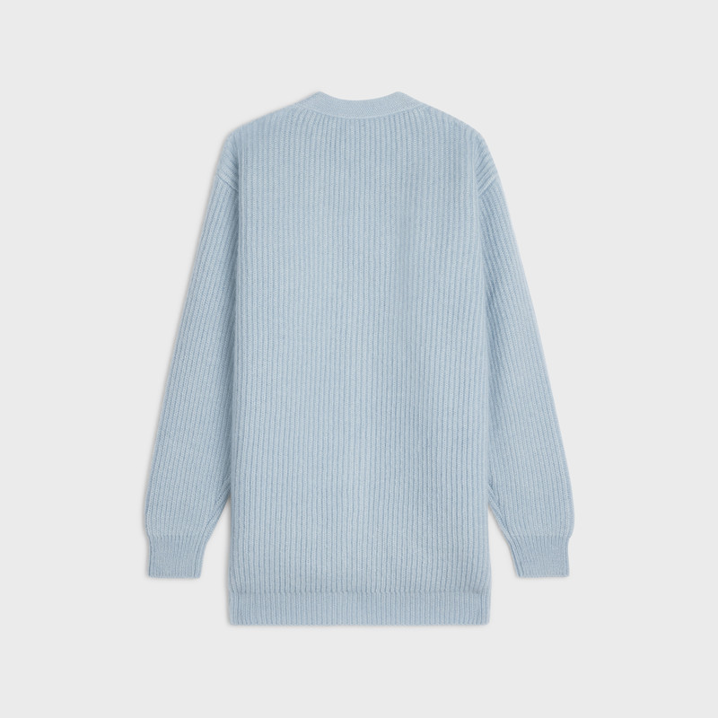 CELINE Long ribbed cardigan in Silk and mohair outlook