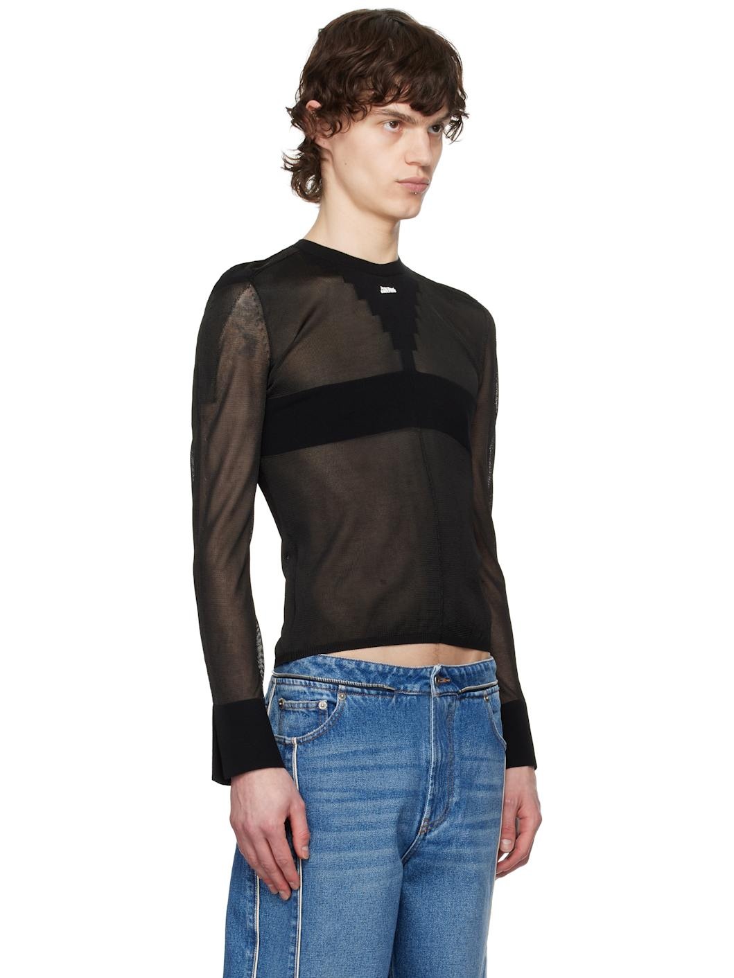 Black 'The Logo Knit' Sweater - 2