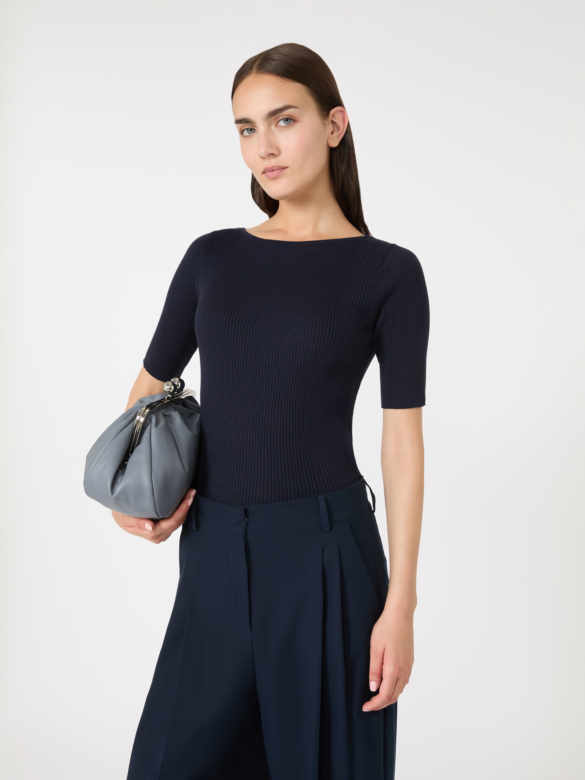 WASER Slim-fit stretch viscose T-shirt - 5
