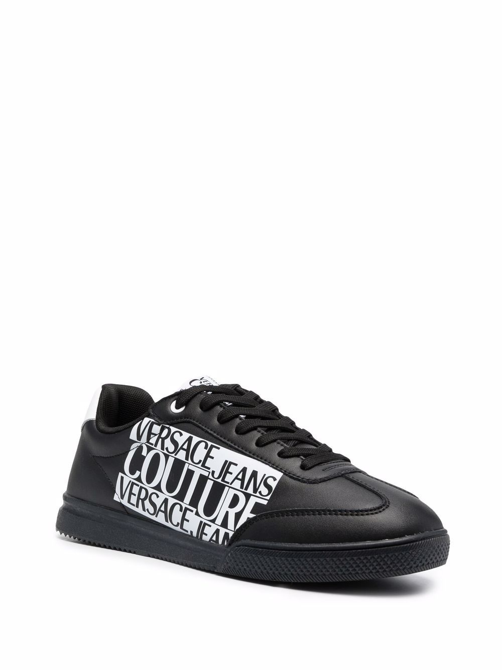 logo-print low-top sneakers - 2