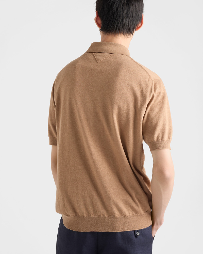 Cashmere and silk polo shirt 5