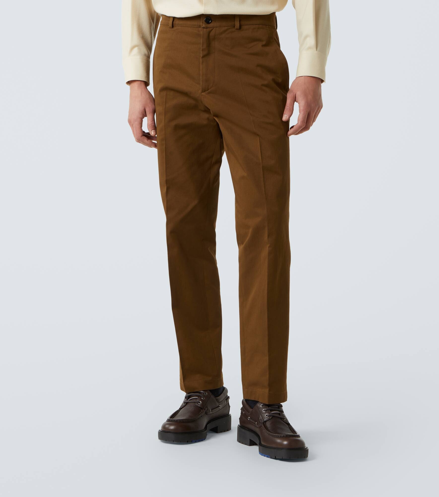 Cotton straight chinos - 3
