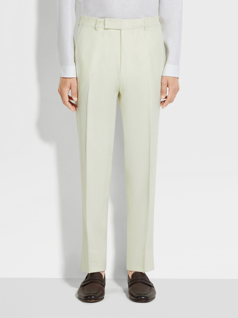 LIGHT YELLOW OASI LINO PANTS 5