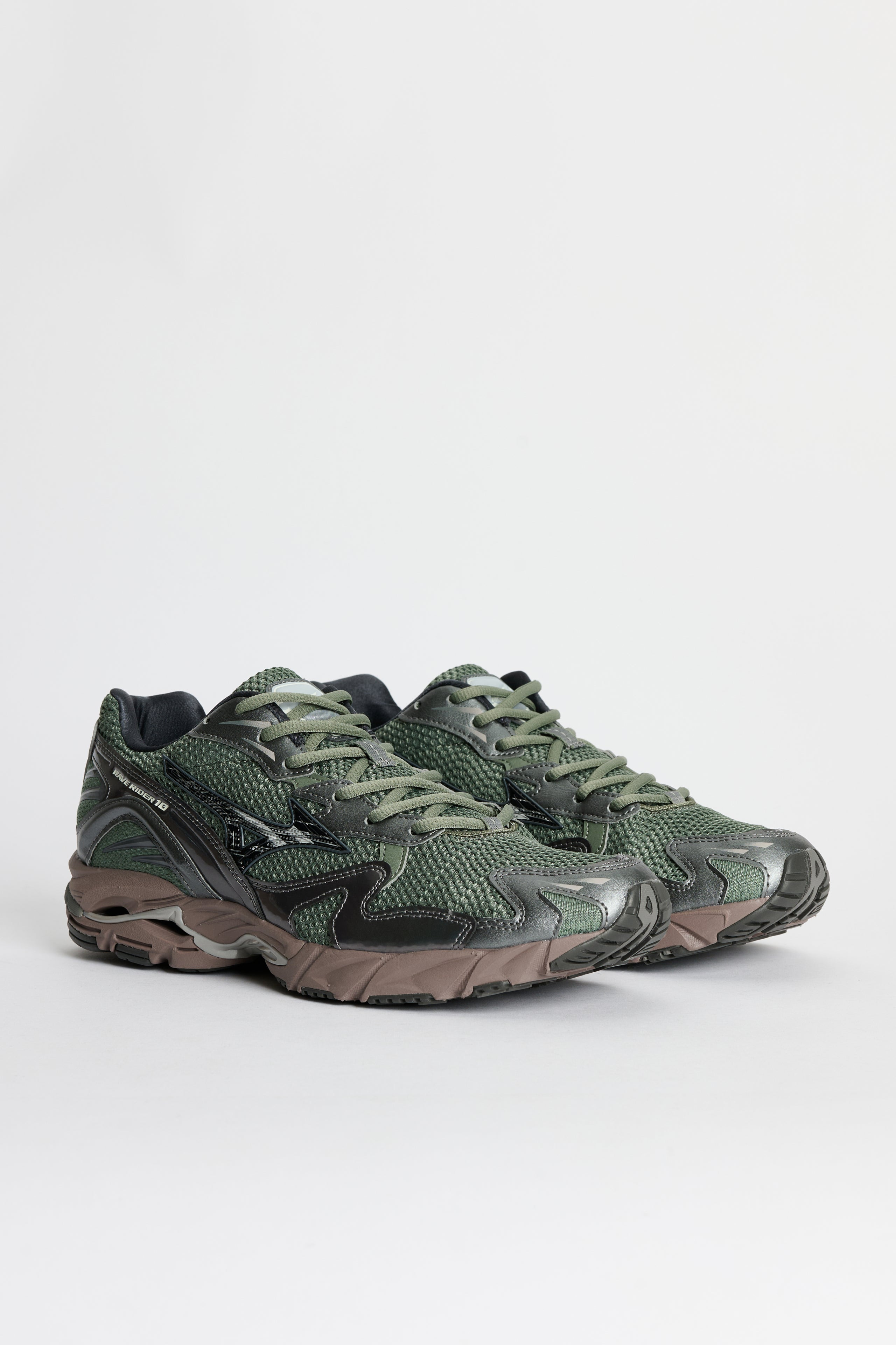 MIZUNO WAVE RIDER 10 AGAVE GREEN / BLACK SAND - 3